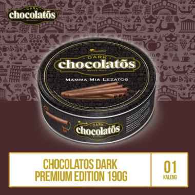 Promo Harga Chocolatos Wafer Roll Cokelat Dark 190 gr - Blibli
