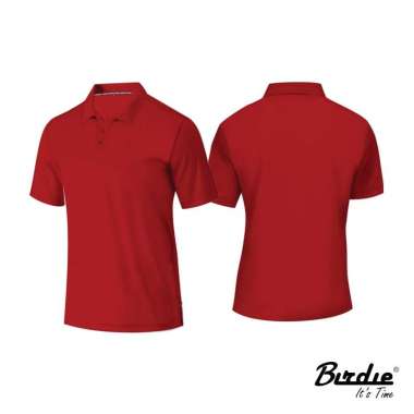 Baju Polo Lacoste Polyester Pique Double Quick Dry Basico Birdie XS Red