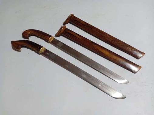 GOLOK STANDAR PESILAT GOLOK SILAT LOGO IPSI HANDEL KAYU