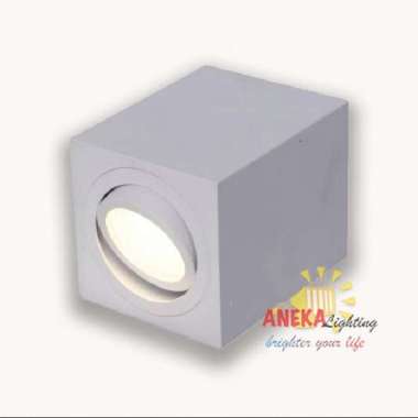 Downlight Outbow Kotak MR16 +7W 6500K Putih