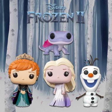 Funko POP! Disney Frozen 2 Bundle Elsa, Anna, Olaf, Bruni Action Figure [Set of 4]