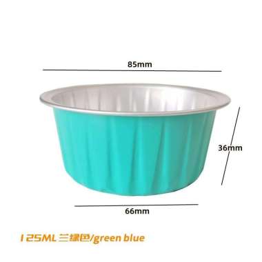 Baking Cup 125Ml Cupcake Alumunium Foil Cups Tahan Panas Bbq Puding Tosca