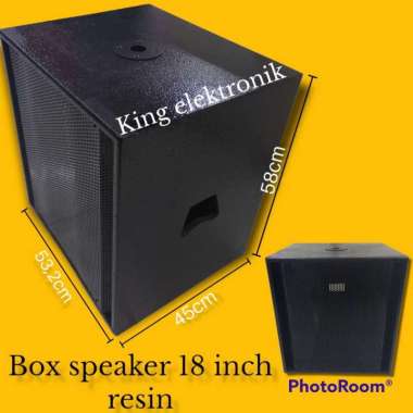 Box speaker 18 inch resin