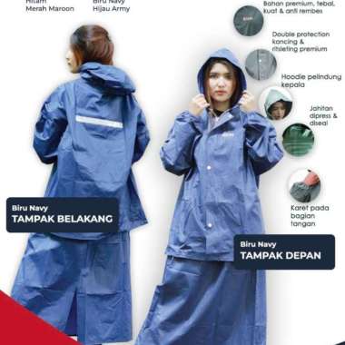 Jas Hujan KHN Original Rok Hitam