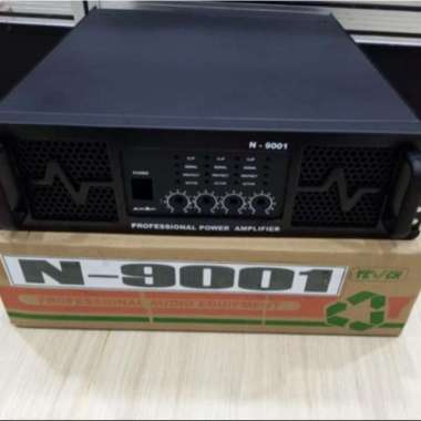 Box Power Amplifier N9001 4 channel + pcb + knop