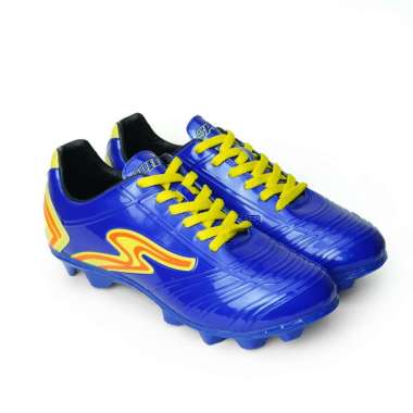 Speed - Sepatu Bola Captain Biru Kuning - Sepatu Bola Pria 40 Biru Kuning