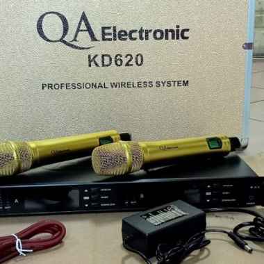 mic wireless qa electronic kd620 gold