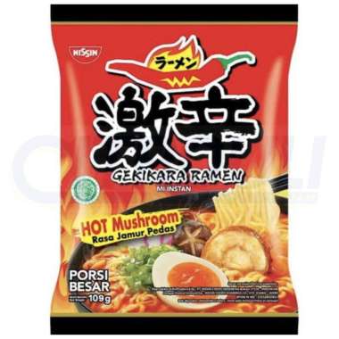 Promo Harga Nissin Gekikara Ramen Jamur Pedas 109 gr - Blibli