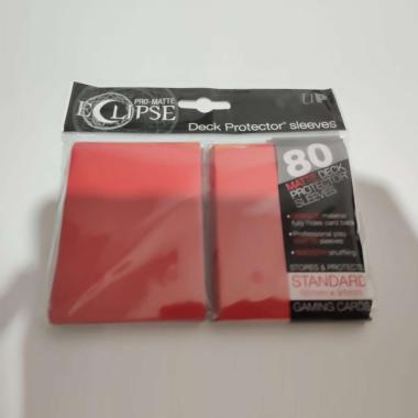 Ultra Pro Sleeve Pelindung Deck - Matte Red [80CT/ 66mm x 91mm]
