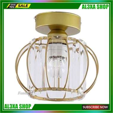 Semi Flush Mount Ceiling Light Fixture Antique Crystal