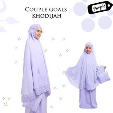 Mukena dewasa couple ibu dan anak syafina khadijah mukena couple hamidah mam n kids Lilac