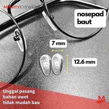 Nosepad Baut Silicone Bantalan Penyangga Hidung Kacamata 1 Pasang
