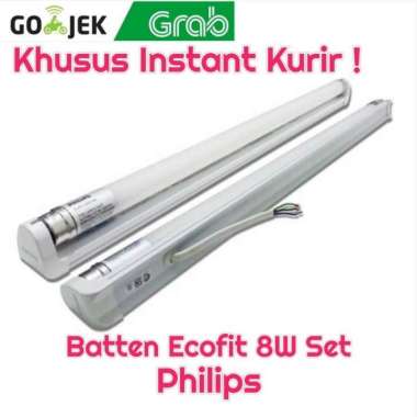 Kap Lampu TL LED T8 Batten Ecofit 8W Set