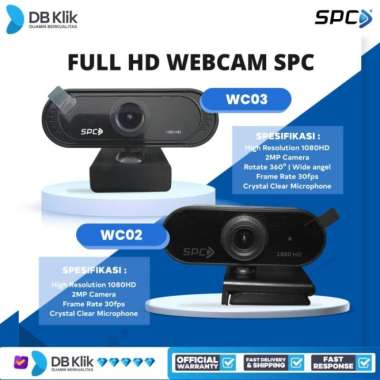 Webcam SPC WC02 1080HD / 2MP Full HD - Web Cam SPC WC 02 warna WC02