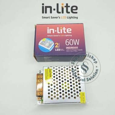 INLITE POWER SUPPLY LED STRIP IN-LITE INDR001 5A 60 WATT