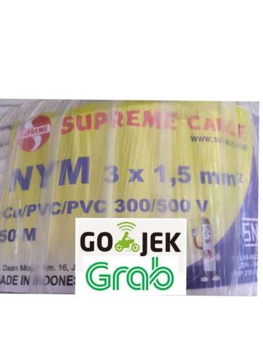 kabel supreme 3x1,5 nym / kabel instalasi / kabel engkel / kabel 50 m