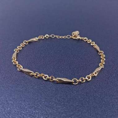 Gelang Xuping sekat rantai lapis emas GX1