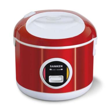 Sanken SJ 2500 M Stainless Steel Rice Cooker Merah