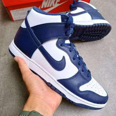 Nike Dunk High Championship Navy || midnight white