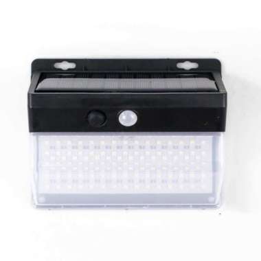 Lampu Taman Tenaga Surya Otomatis Sensor Gerak Waterproof Cahaya Terang Mode Redup Malam 206 LED 1 P
