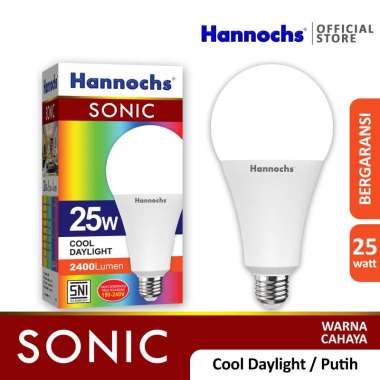 Hannochs Sonic LED Bohlam Lampu - Putih [25 W] Putih