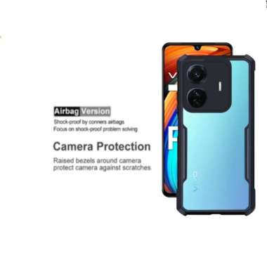 Promo Case Transparan Vivo T1 Pro 5G Softcase Clear Back Cover Vivo T1 Pro 5G Hitam