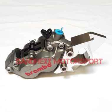 Brembo 4 Piston 1 Pin Kaliper with Bracket Motor for Yamaha Nmax [Original] GREY