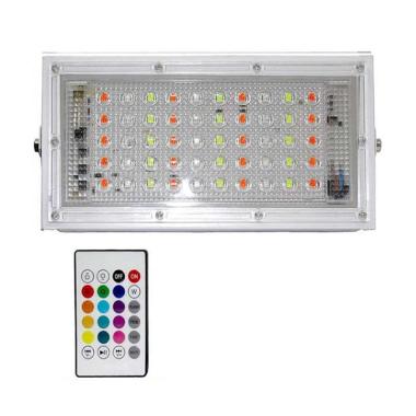 NLS LED Lampu Sorot [RGB Warna-Warni/ 50W] Multicolour