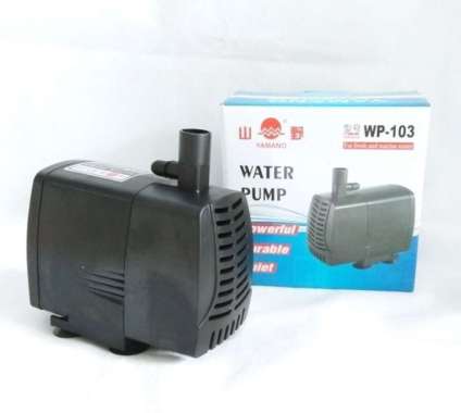 Mesin Pompa Air Hidroponik Yamano Wp 103 Pancuran Kolam Ikan Wp103 hitam polos