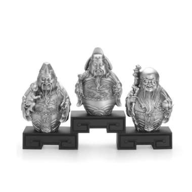 Royal Selangor Celestial Blessings Fu Lu Shou Figurine Set LG Sculptures PRE ORDER Pewter