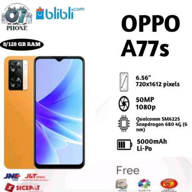 OPPO A77s RAM 8/128GB ( RAM 8GB &amp; INTERNAL 128GB) GARANSI RESMI OPPO INDONESIA Orange