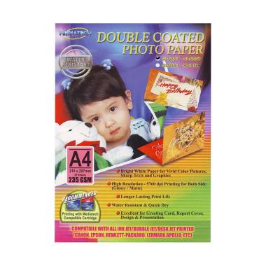 Mediatech 32003 Photo Paper A4 235 Gsm Double Side Glossy Glossy 20 Sheet Putih / White