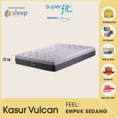 Comforta Superfit Vulcan Matras [SMRG ] free Bantal Dacron 120 x 200 putih/white