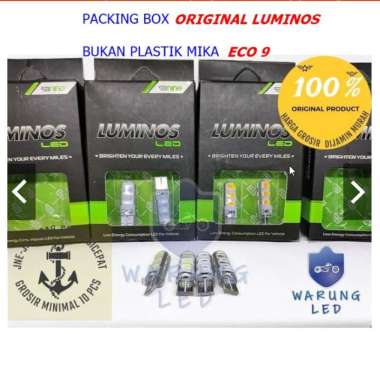 Luminos 9NINE Lampu Bohlam LED Rem Motor for  VARIO 125 150 [Original/ 4 pcs] Biru/Biru