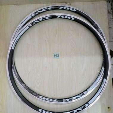 Rims Velg 700c Strummer Race Road 30 mm 32H Rim Hitam Putih