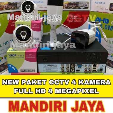 NEW PAKET CCTV 4 Kamera 4MP FULL HD KOMPIT