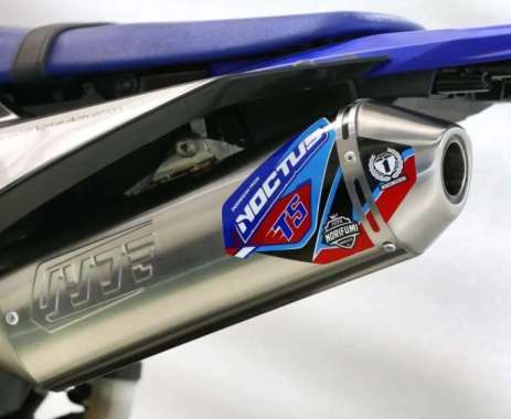 knalpot noctus t5 crf150 klx150 wr155 tipe motor noctus t5