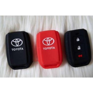 Noona Variasi Mobil Silicone Cover Kunci Mobil for Toyota Agya - Avanza Lama - RED