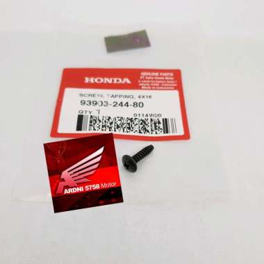 SCREW TAPPING BAUT CACING ULIR BODY BODI 4X16 4 X 16 MM ORIGINAL HONDA