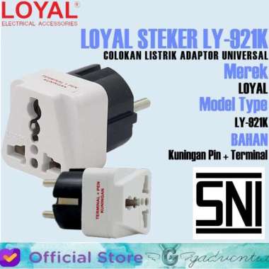 LOYAL LY-921K OVER STEKER SAMBUNGAN COLOKAN LISTRIK 3 KAKI GEPENG CINA