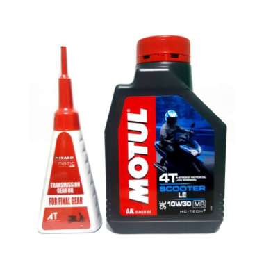 oli mesin motor motul scooter le matic 10w30 4t 0 8l dan oli gear 120ml iyako original