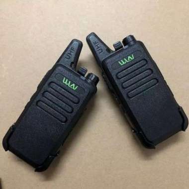 Sepasang WLN KD-C1 Walkie Talkie Hitam UHF Garansi