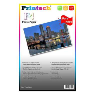 Kertas Foto / Photo Paper Printech Glossy Folio / F4 210g - 02021 White