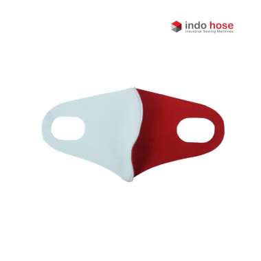 Indohose Masker Kain Scuba Latex Non Medis Merah Putih (5pcs) Regular MERAH PUTIH