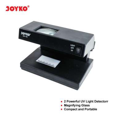 JOYKO Counterfeit Money Detector Alat Pendeteksi Uang MD-100 Black