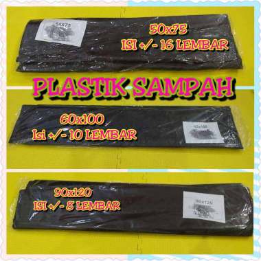 plastik sampah hitam 50x75 60x100 90x120