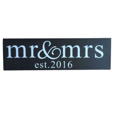 3x Mr & Mrs Wooden Letters Sign Reception Standing Top Table Wedding Decoration 