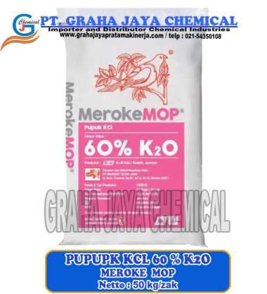 Pupuk KCl Kristal Merah atau MoP Merah 60% 25 KG Jakarta