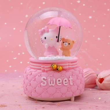 Snowball / Kotak musik / Waterball / BolaKaca Bola Kristal Hello Kitty B