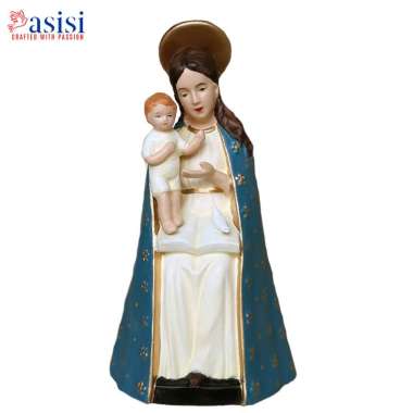 Patung Maria Bunda dan Kanak Kanak Yesus 16 cm Multicolor